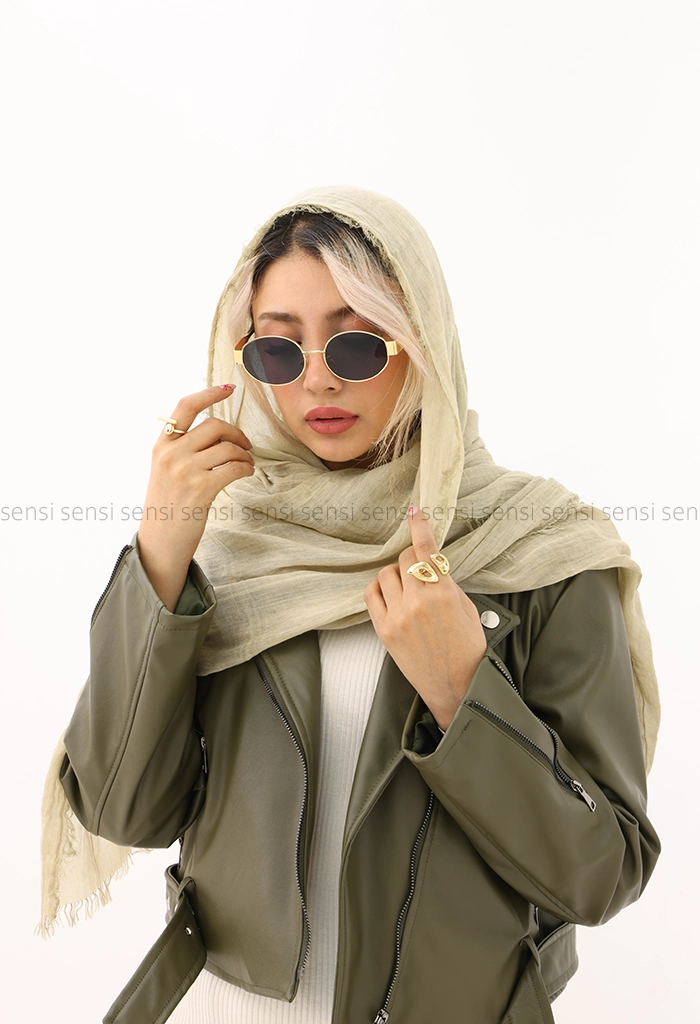 شال نخی خطی کد1004218